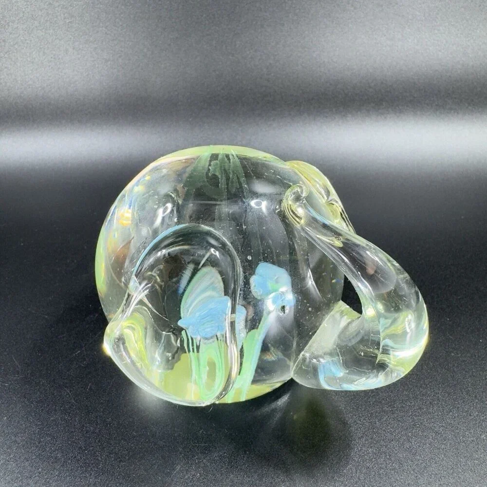 Glass Elephant clear round